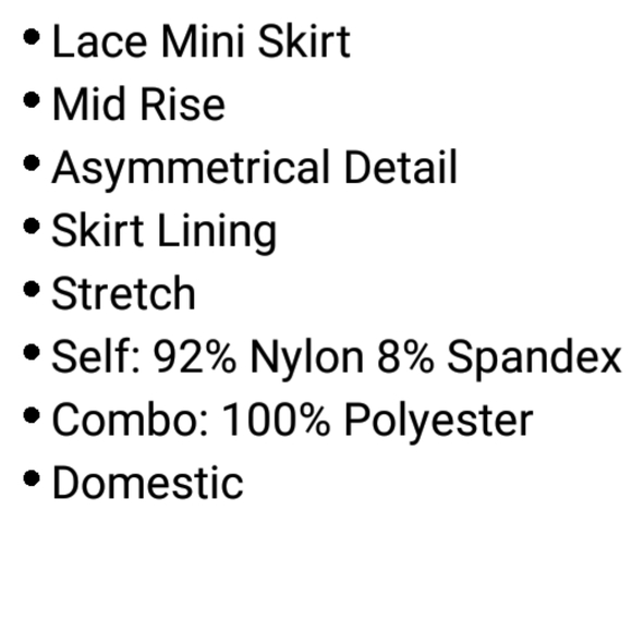 Lace Mini Skirt 🔥 - Picture 3 of 3
